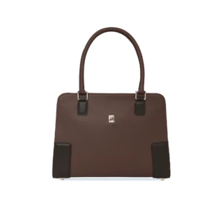 Grand Grid Women's Dark Brown Leather Handbag