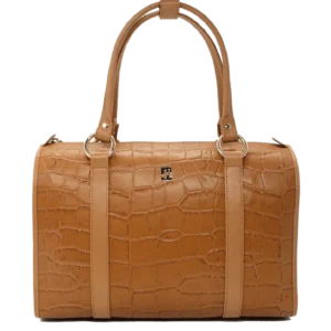 Grand Grid Women's Tan Leather Handbag