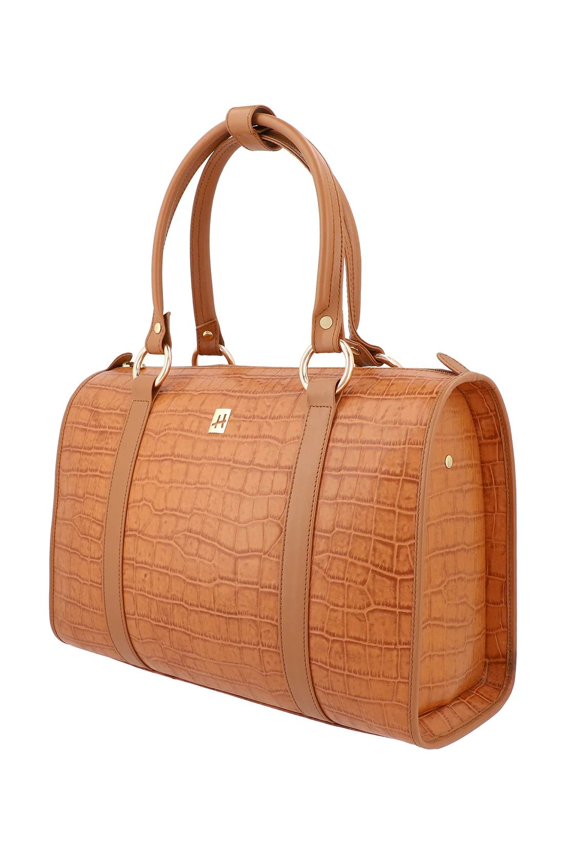 Grand Grid Women's Tan Leather Handbag - Image 2