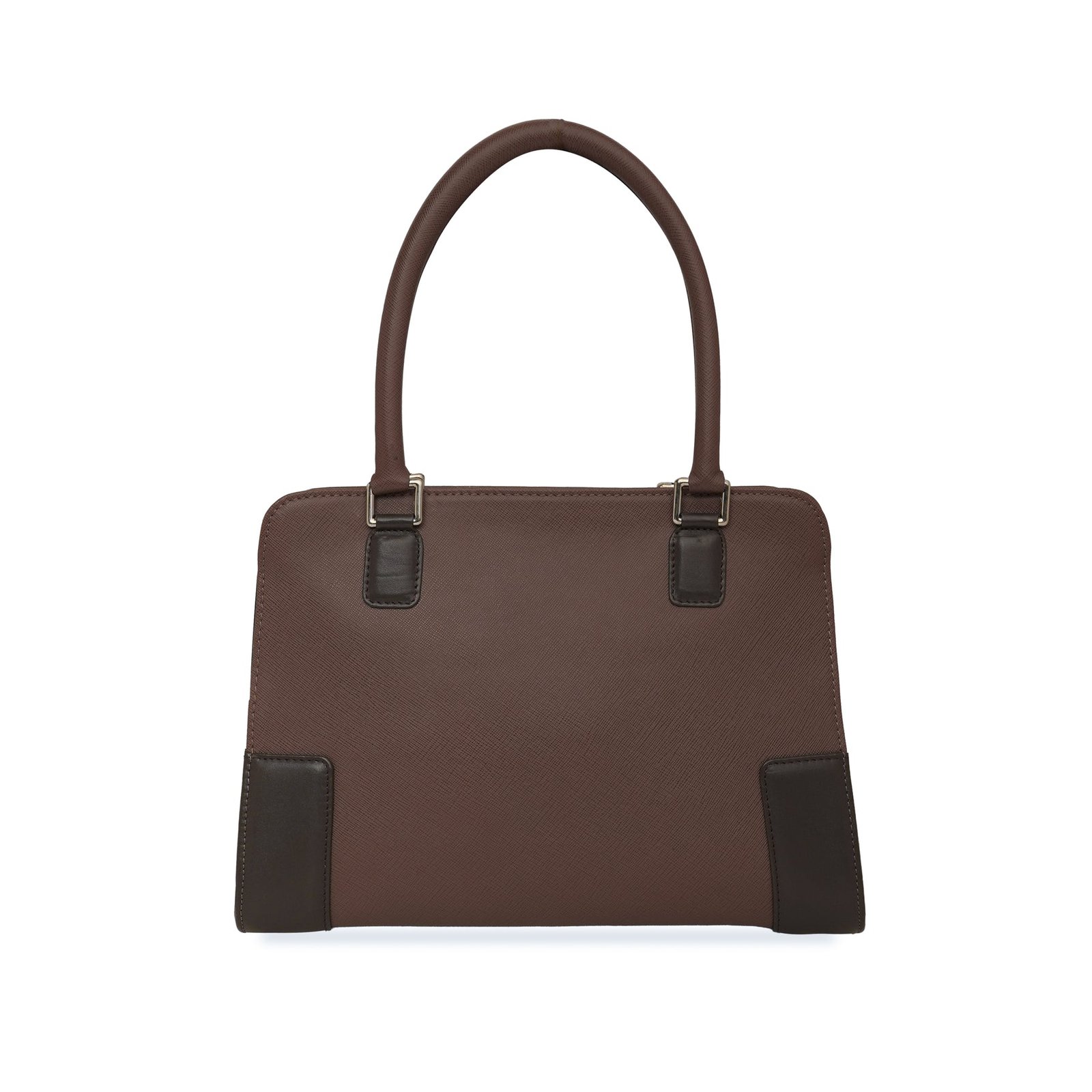 Grand Grid Women's Dark Brown Leather Handbag - Image 3