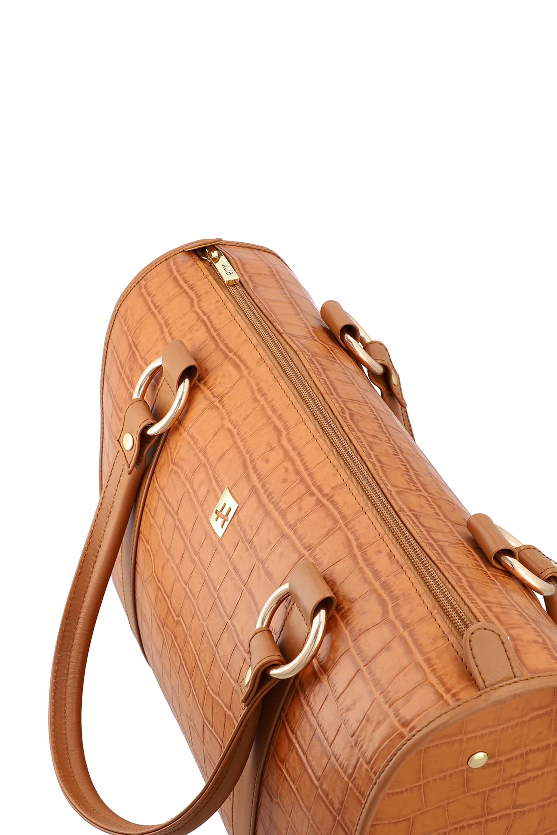 Grand Grid Women's Tan Leather Handbag - Image 4